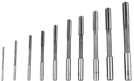 REAMER SET, 10PCS HSS H8 H8 Gerade Schaft -Chucking -Maschine REAMER SET 3/4/5/6/7/8/9/10/11/12mm, Gerade Steckmaschinenschneider -Mahlen -REAMER -Kit für Lathe -Maschine