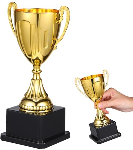 Toyvian Gold Trophy Plastic Award Cup with Base, Small Trophy for Kids Recognition and Achievement for Parties Contests and Special Occasions, NO.1 Halloween Costume