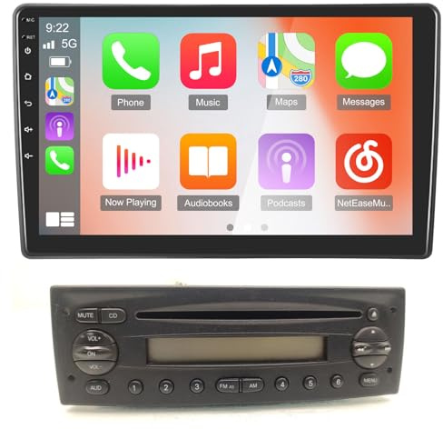 Schermo da 9 pollici Auto Audio per Radio FIAT Iveco Daily IV V VI Citys Bus Box Kombi Furgon MK5 MK6 Estate 2006-2024, CayPlay Autoradio con Bluetooth GPS RDS Navi Mirror Link FM SWC