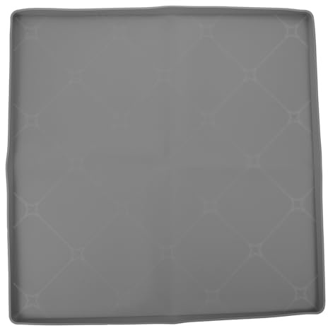 BUGUUYO Futtermatte Für Kleine Haustiere Futterplatzmatte Für Hunde rutschfeste Futtermatten Für Hunde Futtermatte Für Kätzchen Bodenschutzmatte Für Haustiere Dark Grey