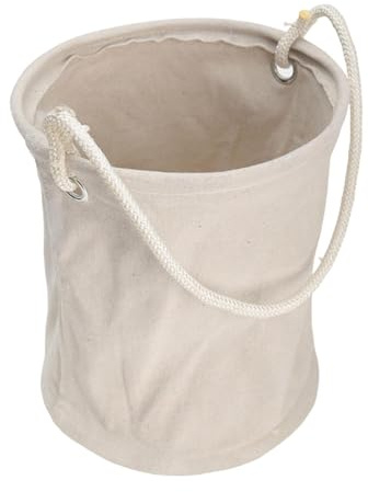HGZLQKD Canvas Hanging Bucket Tools Bag Utility Sack Linemen Bag Equipment Holder for Electrician, 24x24x30cm