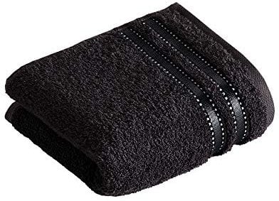 Vossen Cult de Luxe Gästetuch 30 x 50 cm schwarz