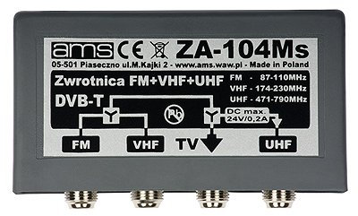 Antenne Einspeiseweiche ZA 104Ms FM DAB Radio Kanäle 6-12, 21-69/75 TV DVB-T