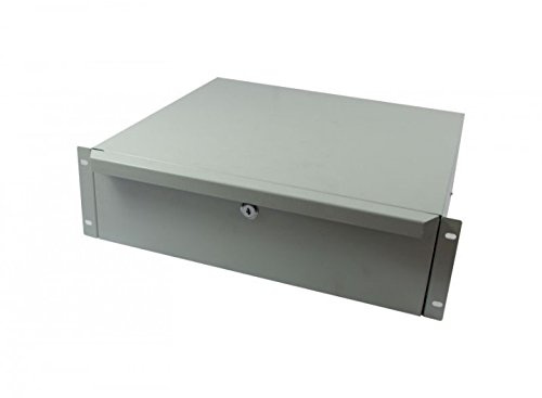 ALLNET all-s0002060 Rack Drawer Unit Grey Rack Accessory – Rack Zubehör (Rack Drawer Unit, Grey, Metal, 3U)