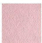 Ambiente - Cocktail Servietten - Elegance - geprägt - 25x25cm - 15 Stück - verschiedenen Farben (Pastel rose 1109)