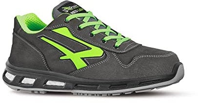 U-Power Red Lion Scarpe Antinfortunistiche Unisex, Scarpe da Ginnastica in Pelle Leggere, Flessibili, Antiperforazione, con Suola Infinergy, con Puntale in Alluminio (40)