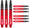 RED DRAGON Nitrotech Dart-Schäfte, 3 Stück pro Packung (9 Schäfte insgesamt) mit Punktekarte, rot, M