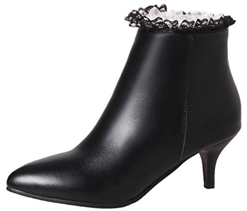 Chicmark Stivaletti da donna Kitten Heel, Nero , 37 EU