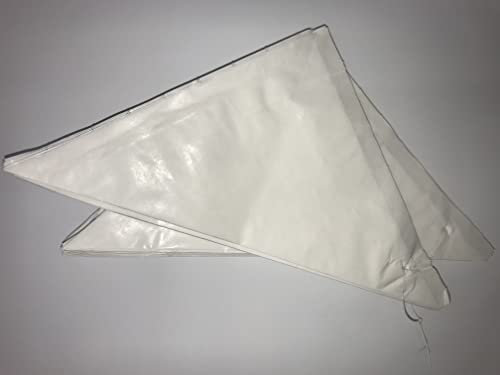 Lomatek Spitztüte, weiß, 23cm, 100er gefädelt