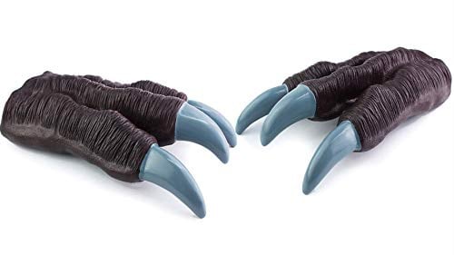 Ulalaza 1 Paar Dinosaurier Klauen Dino Cosplay Paw Handschuhe Kostüm Zubehör für Velociraptor Pretend Party Zubehör