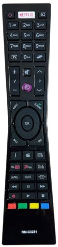 for JVC Remote Control RM-C3231 fit JVC Smart 4K LED TV LT-32C670 LT-32C661 LT-32C660 LT-55C860 LT-24C660 LT-32C661 LT-49C770 rm-c3231 remote control, pre-programmed
