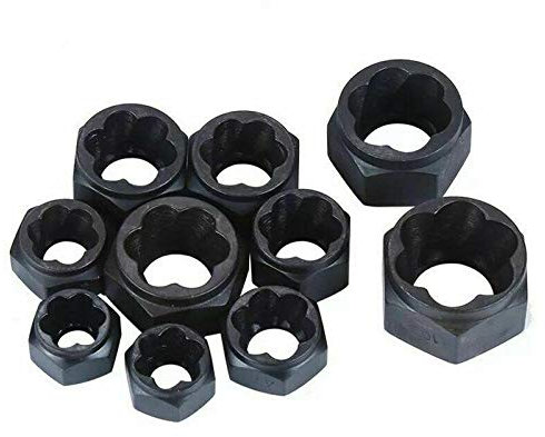 TuToy 10Pcs Beschädigter Muttern-Schraubenentferner-Satz Defekte Schraube Mit Abisolierter Schraube