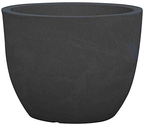 Siena Garden Bristol Pot de Fleurs Noir Granit