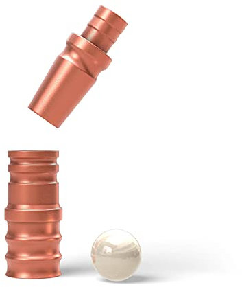 Shisha Schlauchadapter 18/8 Schliff aus Aluminium Rose Gold | Set 2-teilig M16x1 Gewinde | Schlauch Adapter für die meisten Shishas