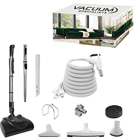V.S. Vacuum Specialists Central Vacuum Accessory Kit with Wessel-Werk EBK 360 | Fits Beam, Electrolux, Canavac, Kenmore, DuoVac, Hoover, and More