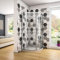 Box Doccia Semicircolare alto 185 cm Porta Apertura Scorrevole Vetro Temperato da 6 mm Trasparente Anticalcare Profilo Cromo 80x80 cm