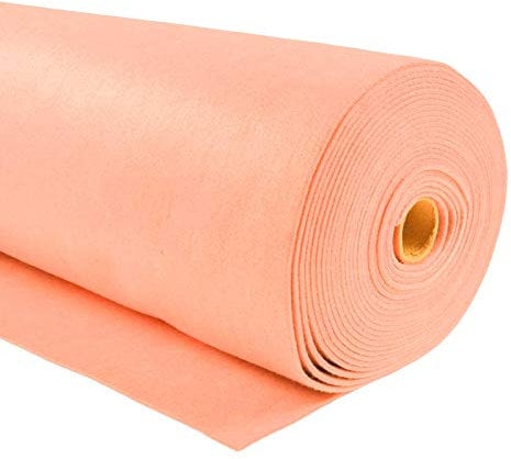 Waschbarer Bastelfilz 1,5mm 27 Farben Meterware Filz Zuschnitt ab 1m x 90cm Dekofilz Filzstoff, Farbe:apricot