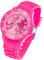 Taffstyle Armbanduhr Silikon Analog Quarz Uhr Farbige Sport Sportuhr Damen Herren Kinder Unisex 39mm Pink