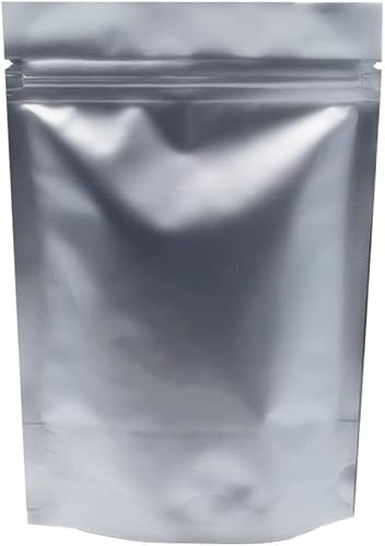 WACCOMT Pack 50 Sacchetti Mylar Stand Up Alluminio, 15x22cm