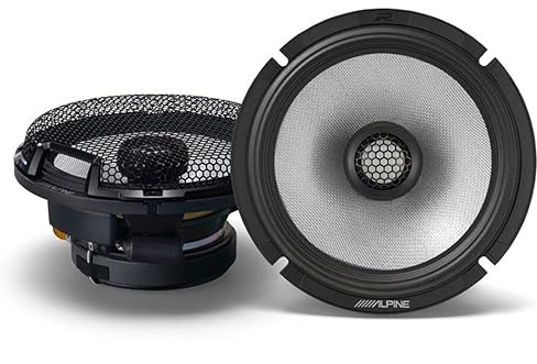R2-S65 6.5 R-Series High-Resolution Coaxial Speakers, Pair | Hi-res audio upgrade for factory doors, crisp detailed highs, smooth midrange, easy OEM swap, 6 1/2 in fitment, 6.5 inch size