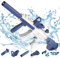 Elektrische Wasserpistole für Erwachsene and Kinder Wasser Spielzeug,Wasserpistolen Wasserspritzpistole mit 330ml Wasser Gun,Geringem Stromschutz Wiederaufladbare Batterie Wasserspritzpistole (Blue)
