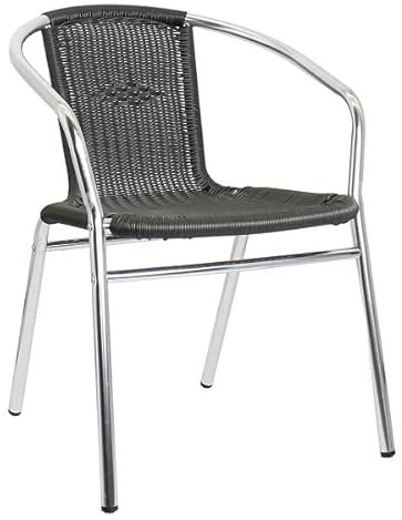 pemora Bistrostuhl Kir aus Aluminium mit Geflecht in anthrazit