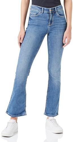 VERO MODA Vmflash Mr Flared Jeans Li347 Noos, Denim Bleu médium, M x 34L Femme