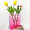 Vase de Livre, Vase en Acrylique, Vase Rose Dégradé, Vase de Livre Simple et Moderne, Vase à Fleurs Séchées, adapté à la Décoration de Mariage et à la Décoration de la Maison