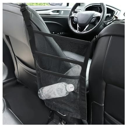 JNNJ Auto Aufbewahrungsnetz, Aufbewahrungsnetz Für Vordersitze, Autositznetz Zwischen Den Vordersitzen Netztasche, Auto Rücksitz-Netztasche Aufbewahrungsnetz(35x40cm)
