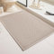 WARM HAVEN Beige Bath Mat Thin, Tan Bath Mat 16x24 Inch Washable Bathmat for Bathroom Low Profile Bathroom Rug Natural Bath Rug Non Slip Beige Shower Mat