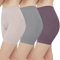 INNERSY Panty Anti Frottement Cuisse Femme Legging Court sous Robe et Jupe Short Lycra Lot de 3 (S, Rose Racine/Gris/Violet)