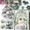 Arpaper Scrapbooking Zubehör Sticker Set 20 Blätter, Mädchen Scrapbook Stickers, Decorative Photo Book Diary Journaling Stickers Accessories Self-Adhesive for DIY Notebook Journal(Baroque Garden)