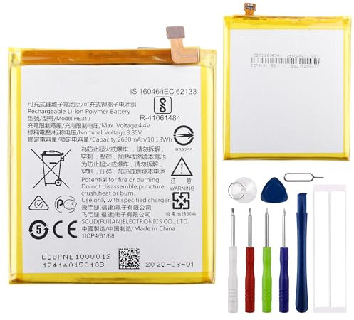 E-yiiviil Replacement Battery HE319 Compatible with Nokia 3 3 Dual TA-1032 TA-1020 TA-1028 TA-1038 Battery with Tools