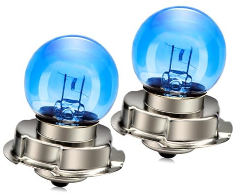 SOFOC-P26S Halogen Motorrad Scheinwerferlampe 12V 15W Weiß Langlebiges Anti-Vibrations-Design Geeignet für Fahrzeug Zusatzbeleuchtung 2Stk