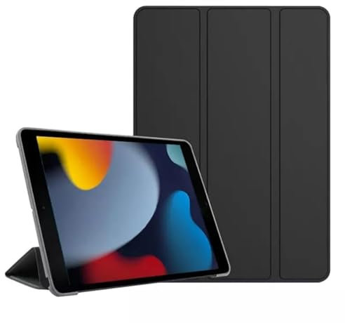 Hülle für Samsung Galaxy Tab S6 Lite (2024,2022,2020) [10,4 Zoll] P610 P615 mit Standfunktion/S Pen Halter, Case Dünn Leicht Soft TPU Smart Cover Schutz Rückhülle - Schwarz