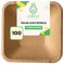 Eco-Friendly Areca Palm Leaf Square Deep Bowls | 5 - Pack of 100 | Great for Catering, Bulk Serving & Takeaways | Sturdy, Sustainable, Tree-Free