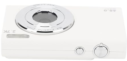 Digitalkamera, Kamera mit Autofokus-Funktion, 2,8-Zoll-IPS-HD-Bildschirm, Digitalkamera für Fotografie (White)