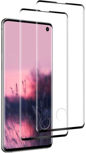 Elecshion Panzer Schutzfolie Glas für Samsung Galaxy S10, 2 Stück Tempered Glass, HD Glas Displayschutz, 9H Härte, Anti-Kratzen, 0.33mm Ultra-klar, Panzerfolie