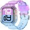 XYF Compatible for Crystal Clear Apple Watch Bands, 45mm 44mm 46mm 42mm 41mm 40mm 38mm 49mm Bumper Case for Men Women Jelly Sport Cover Strap for iWatch Ultra 2/1 Series 10 9 8 7 SE 6 5 4 3 2 1,
