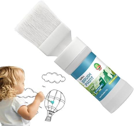 Nybhyjka Weiße Ausbesserungsfarbe für Wände,Wandfarbe zum Ausbessern - Wandreparaturwerkzeug für weiße Farbe | Lackausbesserung, Fleckenentferner, schnell trocknend, Wandreparaturset mit Pinsel für,