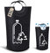 MeYuxg 85L Récipient de Collecte de Bouteilles Consignées,Pliable avec poignée Souple en Aluminium pour Le Rangement des Marchandises vides et des Verres usagés