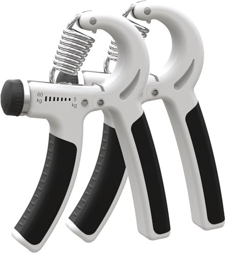 PORTENTUM Handtrainer Unterarmtrainer 2pcs, Einstellbarer Widerstand 5-60kg, Hand Unterarm Trainingsgerät, Grip Griffkraft Trainer, Rutschfester Griff, Für Sportler und Wiederherstellung der Hand