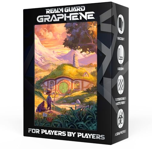 (Halfling Tranquility V1) 100% Hand-Drawn 100ct Textured Matte TCG/MTG Card Art Sleeves by Realm Guard