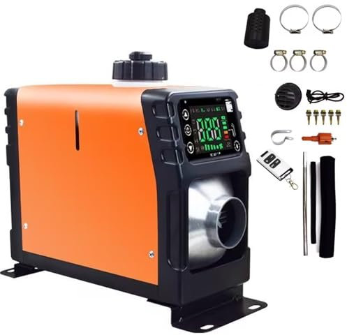 Chauffage diesel 2 kW 12-72 V, kit de chauffage d'air silencieux avec contrôle automatique de la température et protection à 6 plis pour camionnettes passagers