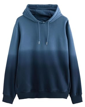NEXT Herren Standard Jersey-Hoodie mit Batik-Farbverlauf