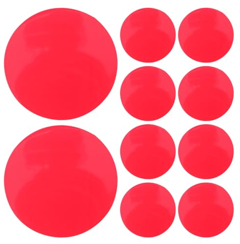 ABOOFAN 20pcs Red Correction Gel Light Filter, 5x5cm Self-Adhesive Correction Film for Led Track Pendant Lamps, Ceiling Spotlights, Gel Discs Lighting Filter Mood Lighting