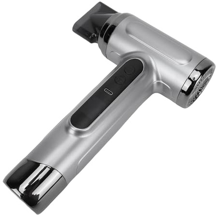 Yctze Cordless Hair Dryer, Rechargeable Blow Dryer, Cold Hot Wind Hairdryer with Nozzle, 15600mAh Battery & Digital Screen, Ideal for Home, Travel, Camping & RV