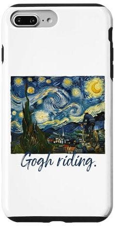 Hülle für iPhone 7 Plus/8 Plus Van Gogh Radsport Lustige Kunstbekleidung Gogh Riding Bike