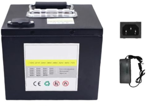 48V/60V/72V Wasserdichter Akku Für Scooter Und E-Scooter Geeignet Wiederaufladbarer Lithium-Akku Für Elektromotorräder Langlebiger Li-Ion-Akku 72V