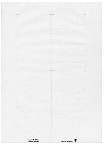 Leitz 66430001 Beschriftungsschild, selbstklebend, 350 Stück, weiss